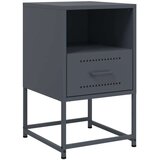 vidaXL Nočna omarica antracit 36x39x60,5 cm jeklo | Shoptok.si