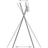  Zložljive noge za mizo srebrne 45x55x112 cm pocinkano je | Shoptok.si