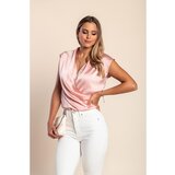 Fenzy Top Od Umjetnog Satena, Svijetlo Roza | shoptok.hr