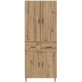  Highboard 2 kom. Umjetnički hrast 69,5 x 34 x 180 cm Slike