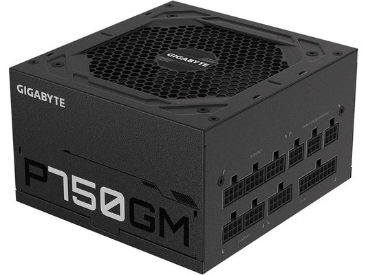 Gigabyte P750GM Power Supply 750W, Modular, 80 PLUS Gold, Japanese capacitors, 120mm smart control fan, EU plug | shoptok.hr