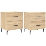 Maison Chic Dvo delni komplet Nočne omarice - Nočne mize sonoma hrast 40x35x47,5 cm inženirski les, (21688483) Cene