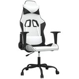 The Living Store Masažni gaming stol belo in črno umetno usnje - Gaming Stol, (21625075) | Shoptok.si