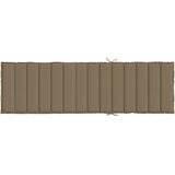  Jastuk za ležaljku prošarani smeđesivi 200x60x4 cm od tkanine | shoptok.hr