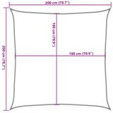  Jedro za zaštitu od sunca 160 g/m² smeđe-sivo 2 x 2 m HDPE | shoptok.hr
