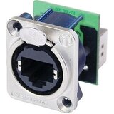 Neutrik Kovinski D-priključek RJ45 s ključavnico za zaklepanje, Srebrna, (5000218666) | Shoptok.si