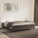  Krevet s oprugama i madracem tamnosivi 180x200 cm baršunasti | shoptok.hr