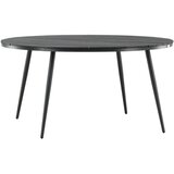 Venture Home Break okrugli vrtni blagovaonski stol ⌀150 cm, crni | shoptok.hr
