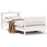  Okvir kreveta bez madraca bijeli 75 x 190 cm masivna borovina - Bijela 75 x 190 cm | shoptok.hr