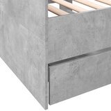  Dnevni krevet s ladicama bez madraca siva boja betona 90x200 cm | shoptok.hr