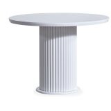 Hanah home silva - white white dining table & chairs set (4 pieces) | ePonuda.com