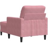  Fotelja s tabureom ružičasta 60 cm baršunasta | shoptok.hr