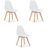  KITO stolica - bijela / prirodne noge x 3 | shoptok.hr