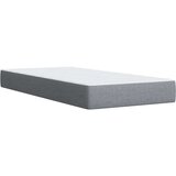 vidaXL Box spring postelja z vzmetnico svetlo siva 90x190 cm blago | Shoptok.si