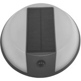  Okrugla solarna zidna lampa sa senzorom pokreta, 5W, 500lm, 4000K, crna Cene