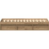  Okvir kreveta bez madraca boja hrasta artisan 150x200 cm | shoptok.hr