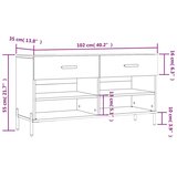 vidaXL regal za čevlje visok sijaj bel 102x35x55 cm inženirski les | Shoptok.si