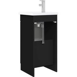  Kupaonski umivaonik s sudoperom Crna 42 x 40 x 84,5 cm | shoptok.hr