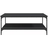  Stolić za kavu crni 100 x 100 x 40 cm od konstruiranog drva | shoptok.hr