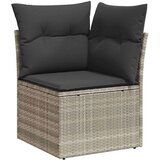 vidaXL 9-dijelni set vrtnih sofa od poliratana s jastucima svjetlosivi | shoptok.hr