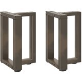 Noge za klub stolić T-oblika 2 kom Crne 38x25x(42-43) cm Čelik | shoptok.hr