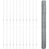vidaXL Ograje 22 kos U-kanal 140 cm Pocinkano jeklo, Šesterokotna ograja 1,4x50 m Pocinkano jeklo | Shoptok.si