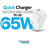 Teracell Kucni punjac Evolution TC-20/ GAN/ PD Fast charging 65W sa PD type C kablom beli CE | ePonuda.com