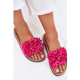 Boto Ladies Slippers On Cork Sole With Flowers Fuchsia Ferenza | shoptok.hr