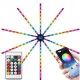  Usb led rgb pametna samoljepljiva vatrometna zidna svjetiljka app daljinski 111cm Cijene