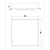 Top Light - LED kupatilska plafonjera BOXTER LED/24W/230V IP54 28x28 cm | Eponuda.com