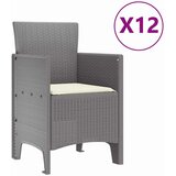 vidaXL 13 komada vrtni set za objedovanje s jastučićima svjetlosivi poly ratan | shoptok.hr