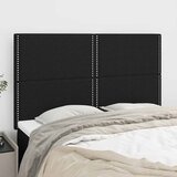  Uzglavlje crno 144x5x118/128 cm tkanina | Eponuda.com