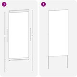  Privatnost u vrtu Crna 50 x 140 cm Hladno valjana čelična | shoptok.hr