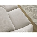 Bobochic Paris Bež sedežna garnitura iz rebrastega žameta 250 cm Tina – | Shoptok.si