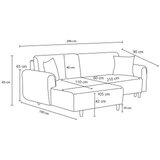 Atelier Del Sofa ugaona garnitura mane right brown