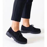 Gemre Eduardana black casual lace-up eco-suede shoes Cijene