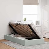  Krevet s od storage Svijetlo siva 100 x 203 cm Baršun | shoptok.hr