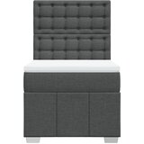  Okvir kreveta s oprugama i madrac tamnosivi 80x200cm od tkanine | shoptok.hr