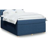 vidaXL Krevet s oprugama i madracem plavi 140x200 cm od tkanine | shoptok.hr