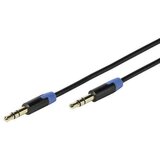 Vivanco 41903 klinker avdio priključni kabel [1x 3\,5 mm banana moški konektor - 1x 3\,5 mm banana moški konektor] 0.60 m črna pozlačeni konektorji, (20432198) | Shoptok.si