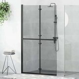  Zid za walk-in tuš Ostalo Crna i tamnoprozirna 110 x 190 cm | shoptok.hr