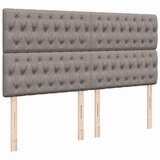 vidaXL Otomanski krevet s madracem i LED smeđesivi 160x200cm tkanine | shoptok.hr