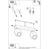  Stropna svetilka KEKE 2 hrast, (21347844) | Shoptok.si