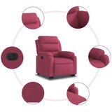  Električni naslonjač na podizanje boja vina baršunasti | Eponuda.com