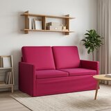  Kauč za dvoje Vinska crvena 130 x 81 x 82 cm Baršun | shoptok.hr
