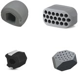 INF Trener za čeljust v pakiranju 4 silikonov Grey, (21273151) | Shoptok.si