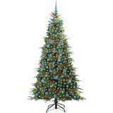vidaXL Umetno Zložljivo Božično Drevo Zelena 210 cm PE in PVC | Shoptok.si