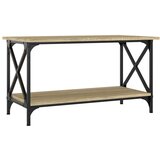  Stolić za kavu boja hrasta 80x45x45 cm od drva i željeza | Eponuda.com