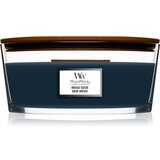WoodWick Indigo Suede mirisna svijeća s drvenim fitiljem (hearthwick) 453,6 g | shoptok.hr