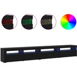  Set TV komoda S LED lampica 3 pcs Crni hrast 270 x 35 x 40 cm | Eponuda.com